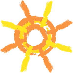 Painted Sun Logo - Painted sun Logo Vector (.EPS) Free Download