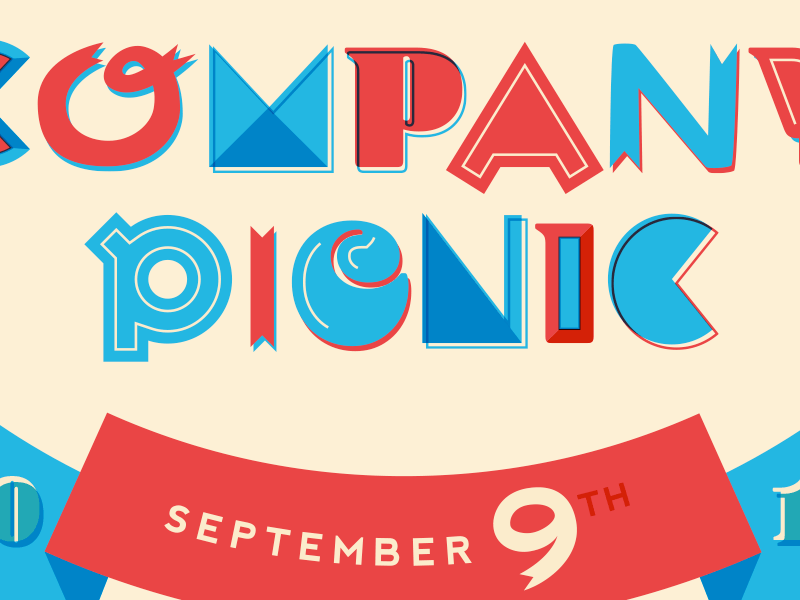 Company Picnic Logo - RetailMeNot Company Picnic by Tracy K Greene | Dribbble | Dribbble