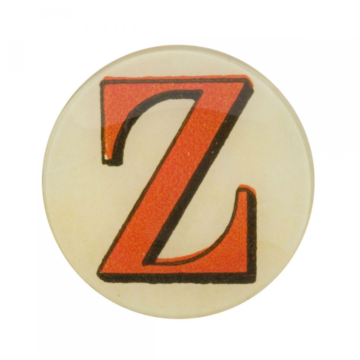 Red Letter Company Logo - 3 4” Picture Plate Red Letter Z
