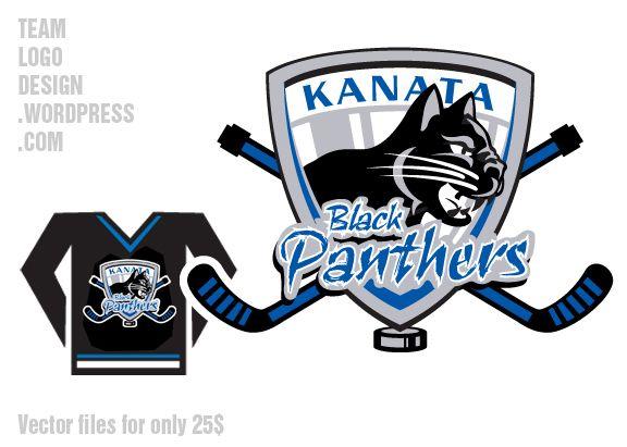 Blue and Black Panther Logo - Black Panthers. Team Logo Design