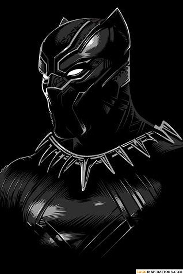Blue and Black Panther Logo - Black Panther Wallpaper With Blue Eyes Wallpaper iPhone. Black