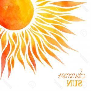 Painted Sun Logo - Sunrise Hand Drawn Logo Vector Graphic | sohadacouri