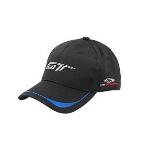 Blue and Black GT Logo - Ford 1427757 Apparel Hat With GT And Ford Performance Logos Black