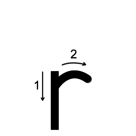 Lower Case R Logo - Lowercase r Printing Worksheet (trace 3, print 3)
