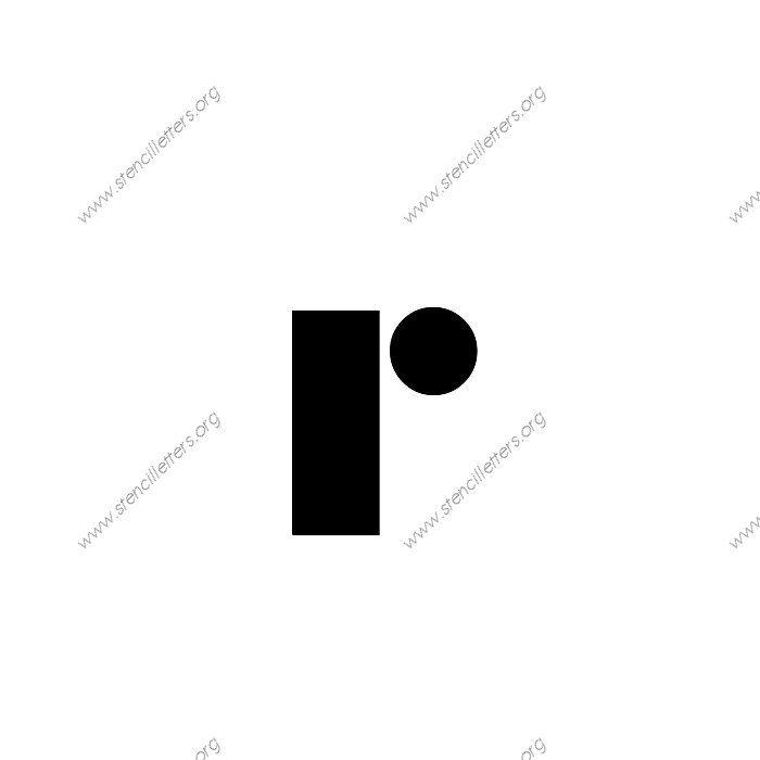 Lower Case R Logo - Leading Edge Futuristic Uppercase & Lowercase Letter Stencils A-Z 1 ...