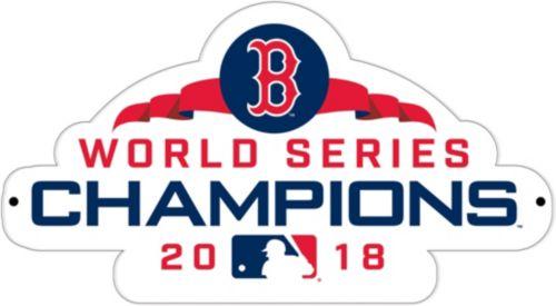 Boston Red Sox Championship Logo - Authentic Street Signs 2018 World Series Champions Boston Red Sox