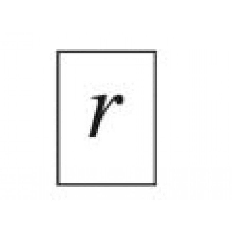 Lower Case R Logo - Critchley Z9 Black on White Cable Markers - Marking: Lower Case R ...