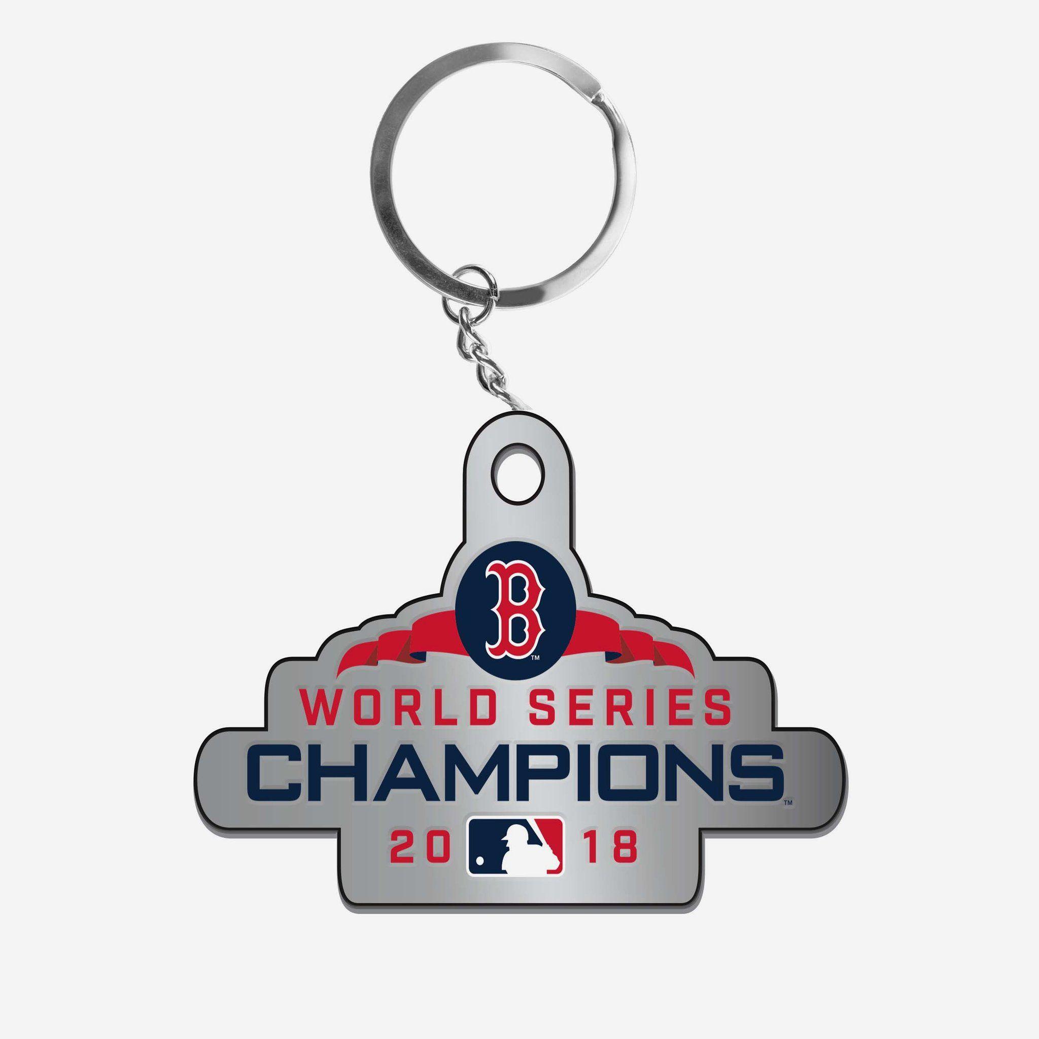 Boston Red Sox Championship Logo - Boston Red Sox 2018 World Series Champions Metal Logo Keychain FOCO.com