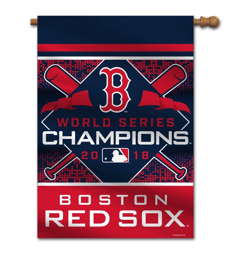 Boston Red Sox Championship Logo - Boston Red Sox 2018 World Series Champions House Flag – Fremont Die ...
