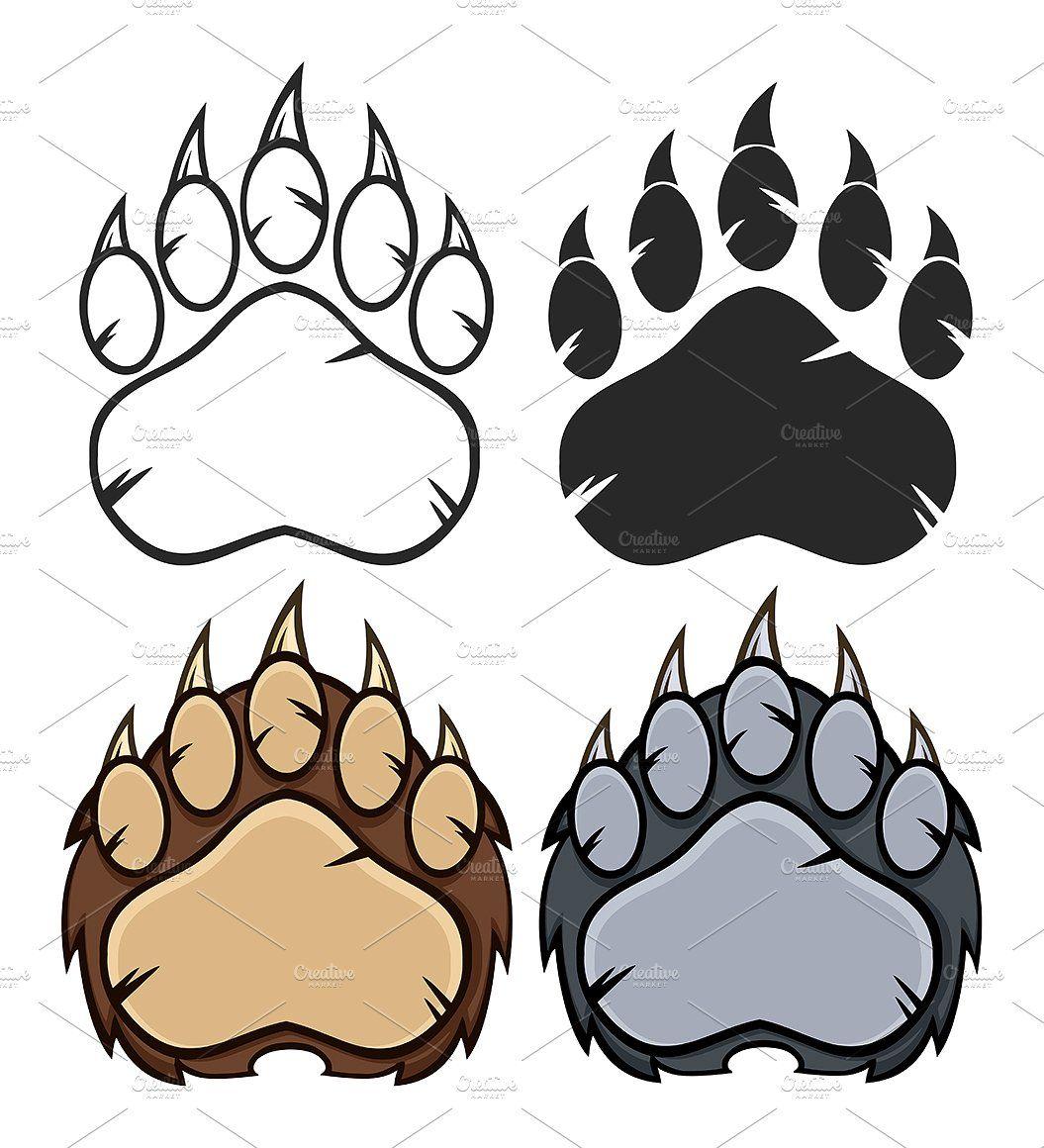 Bear Paw Logo - Bear Paw Logo Collection ~ Illustrations ~ Creative Market