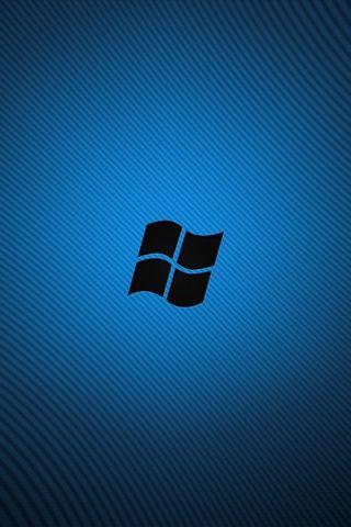 Blue and Black GT Logo - Download wallpaper 320x480 windows, os, blue, black, flag, logo ...