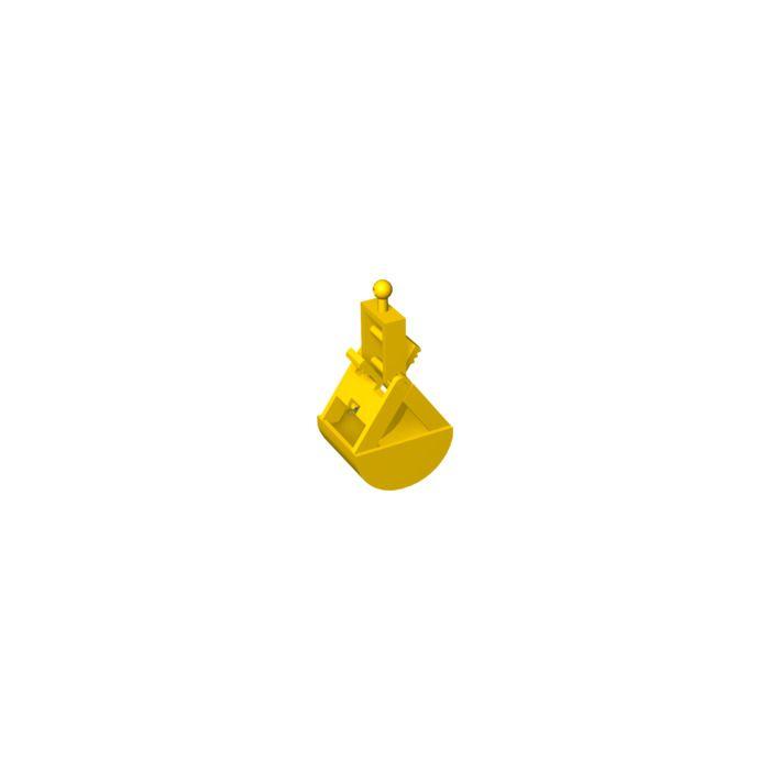 Yellow Crane Logo - LEGO Yellow Crane Grab Bucket with Spring. Brick Owl
