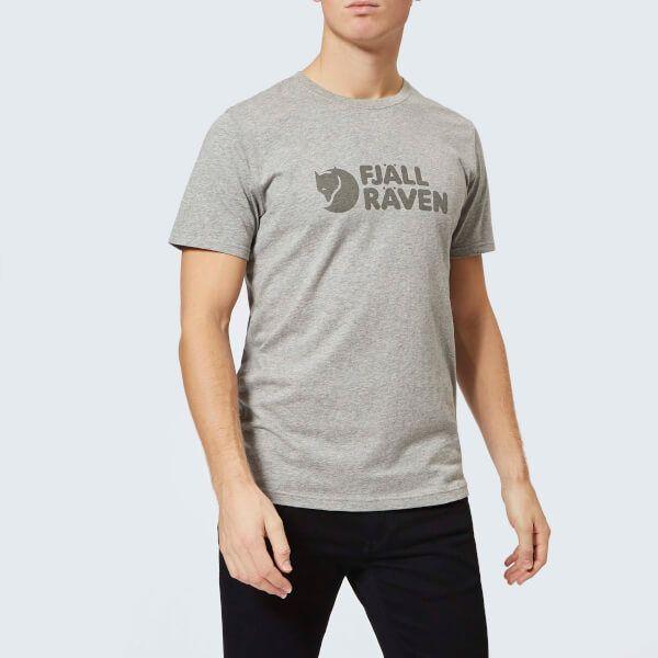 Fjallraven Clothing Logo - Fjallraven Men's Logo Short Sleeve T-Shirt - Grey Clothing | TheHut.com