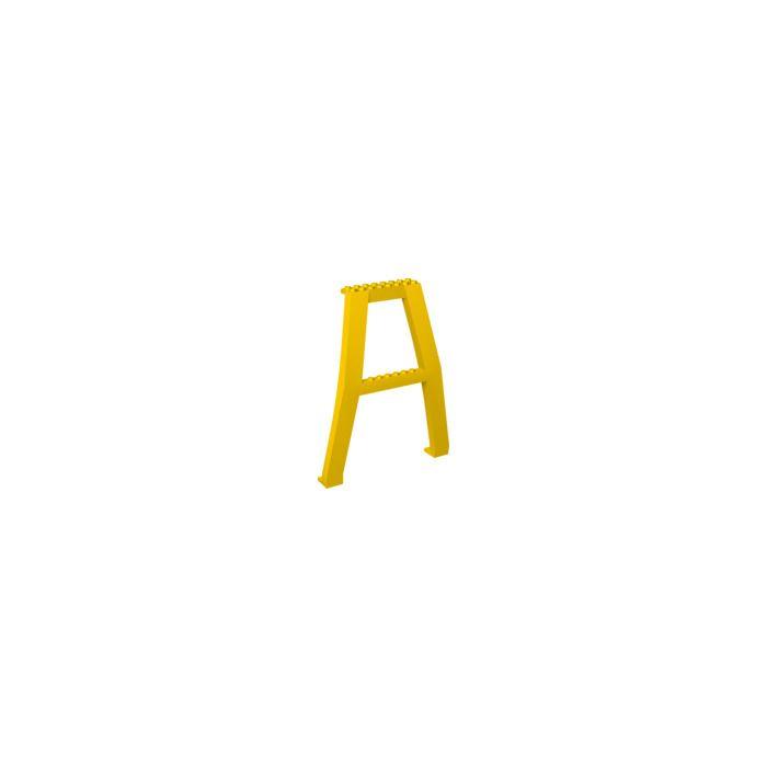 Yellow Crane Logo - LEGO Yellow Crane Support (Studs On Cross Brace)