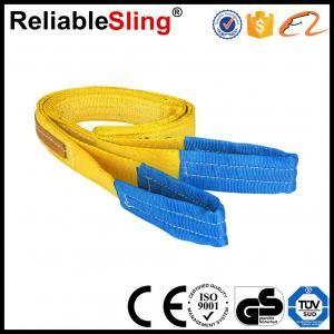 Yellow Crane Logo - EN1492-1 3 ton Yellow Crane Lifting Belt Sling With Custom Logo for ...