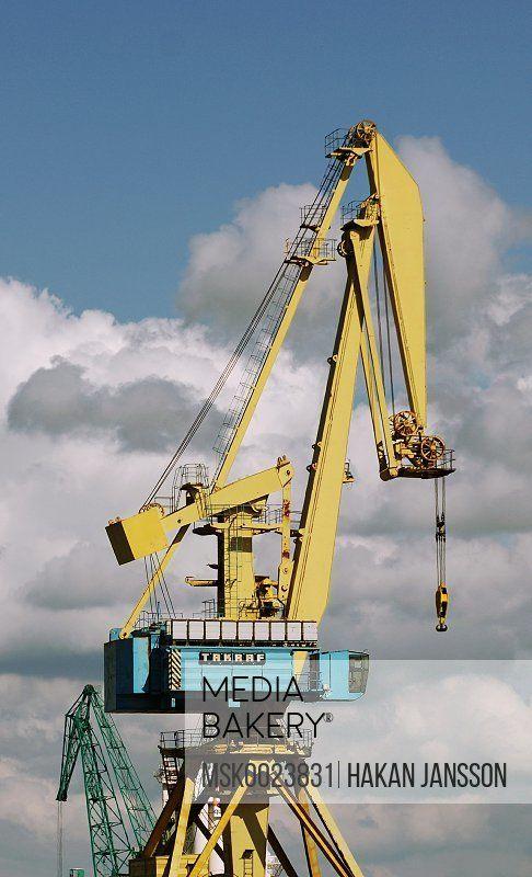 Yellow Crane Logo - Mediabakery - Photo by Maskot Images - Yellow crane