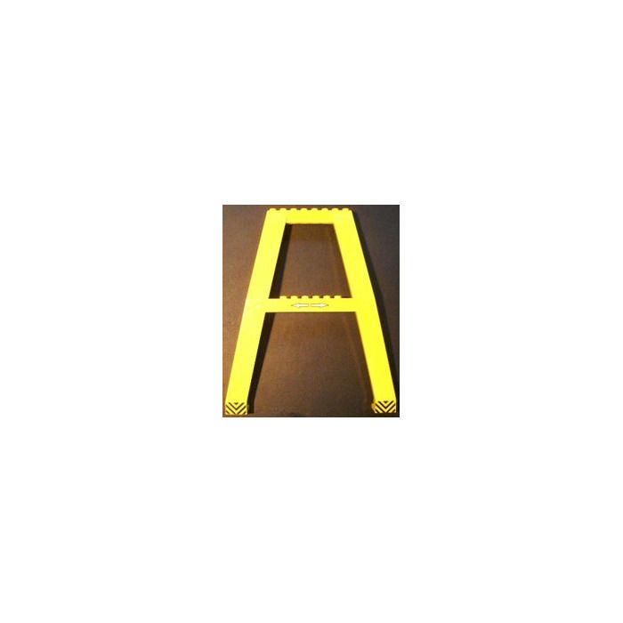 Yellow Crane Logo - LEGO Yellow Crane Support - Double with White Left and Right Arrow ...