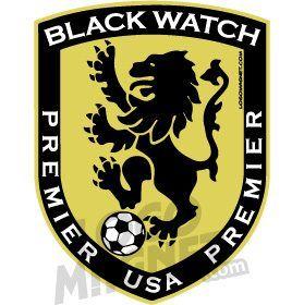 Black and Yellow Soccer Logo - BLACK-WATCH-SOCCER-CLUB-SHIELD-LION.jpg Custom Car Magnet - Logo Magnet