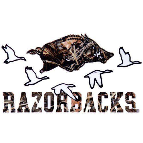 Camo Razorback Logo - Collegiate Camo Arkansas Razorback Decal (Arkansas Razorbacks ...