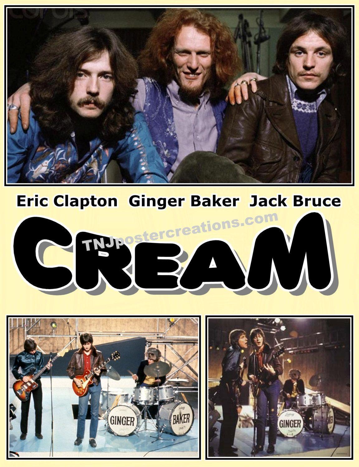 Cream Rock Band Logo - Rock Band “Cream” Poster in 2019 | Days of REAL Music Remembered ...