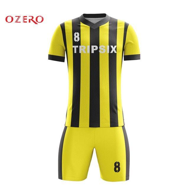 Black and Yellow Soccer Logo - china imported national team bright black yellow soccer jersey sets ...