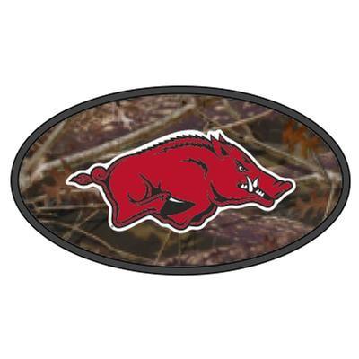 Camo Razorback Logo - Razorbacks - Arkansas Razorback Logo Concho Belt (Brown)