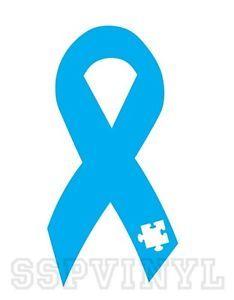 Autism Awareness Logo - AUTISM AWARENESS RIBBON PUZZLE PIECE DECAL STICKER | eBay