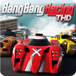 Red RAC Game Logo - Bang Bang Racing