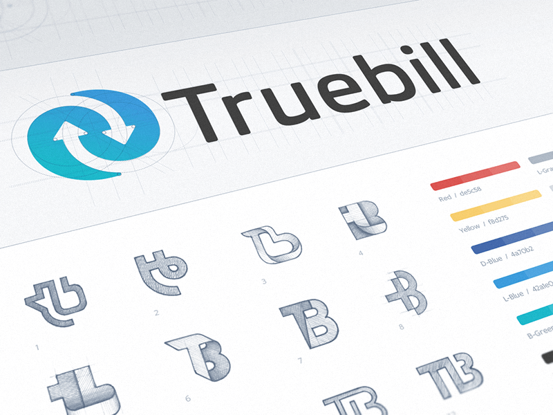Popular Product Logo - Truebill Product Branding by Ramotion | Dribbble | Dribbble