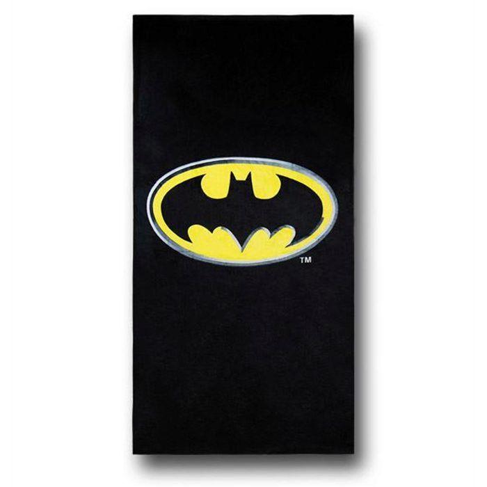 Black Beach Logo - Batman Symbol Black Beach Towel