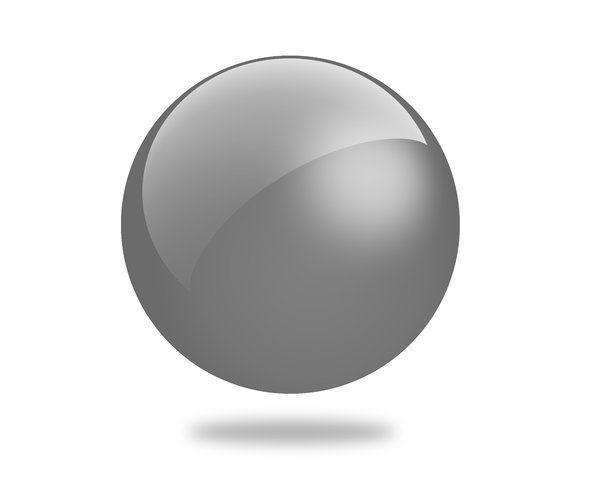 Gray Circle Logo - Free stock image. Glossy Ball 5