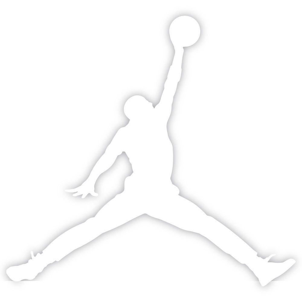 White Jordan Logo - Air Jordan Jumpman Logo 12 Michael Jordans MJ 23 Die Cut Vinyl