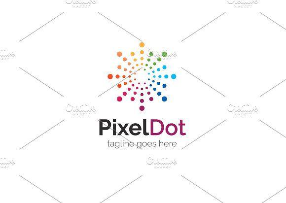 Dot Logo - Pixel Dot Logo ~ Logo Templates ~ Creative Market
