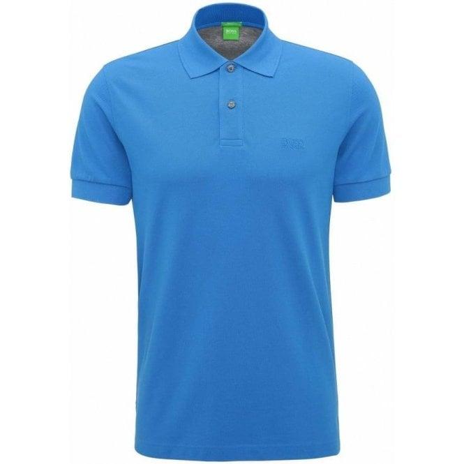 A Blue Green C Logo - Boss Green|Boss Green C-Firenze/Logo Polo Shirt in Blue|Chameleon ...