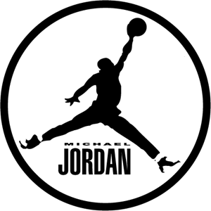 White Jordan Logo - Michael Jordan Logo Vector (.EPS) Free Download