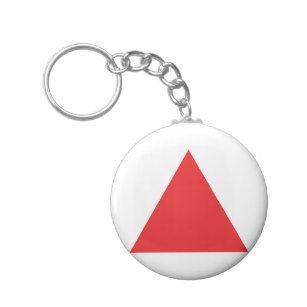 Grey and Red Triangle Logo - Red Triangle Accessories | Zazzle.co.uk