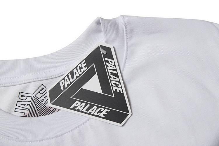 Grey and Red Triangle Logo - Buy Cheap Palace Chocolate Red Triangle White T-Shirt Online at ...