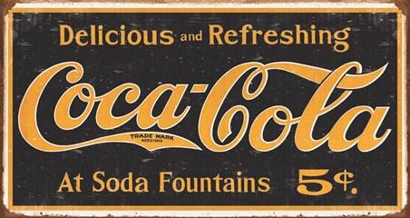 Vintage Cola Logo - Coca Cola Logo, Vintage Advertisement Tin Sign