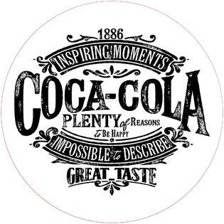 Vintage Cola Logo - Coca-Cola Brazil 1886 Vintage Pub Stool