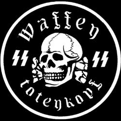 Nazi SS Logo - 20) Waffen SS Totenkopf stickers | Tightrope Records