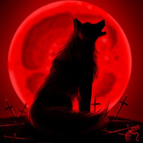 Red and Black Wolf Logo - Crunchyroll