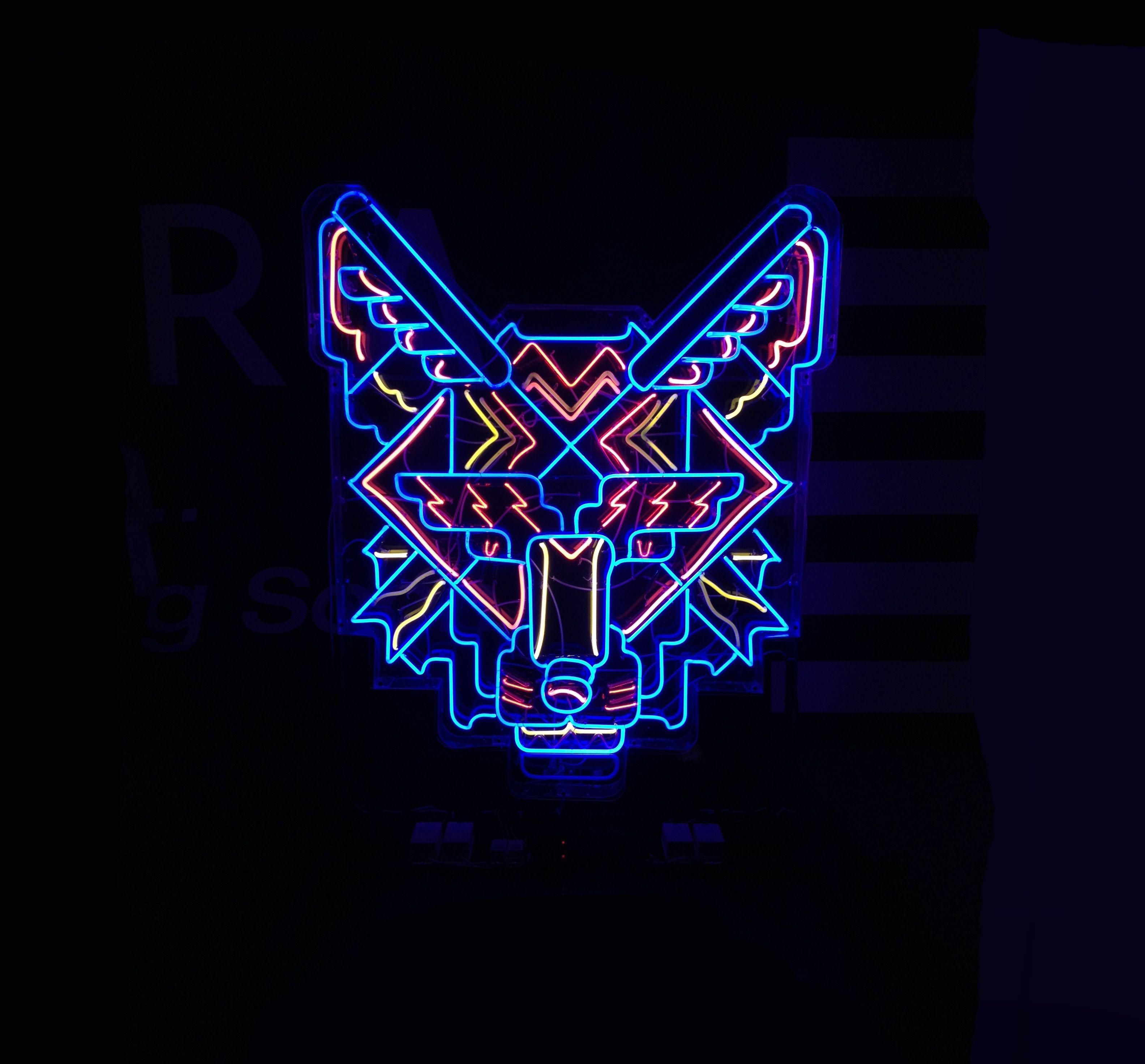Neon Wolf Logo - Neon Wolf (Siam Center Illumination & Celebration Contest) – Rukkit