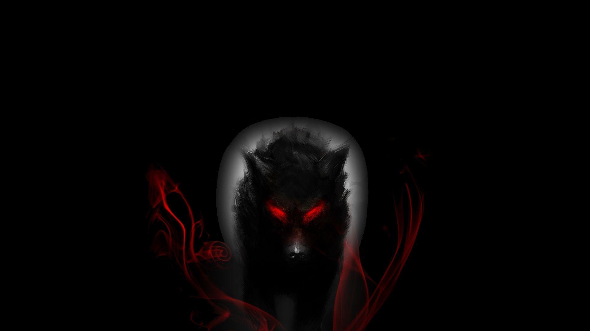 Red and Black Wolf Logo - black wolf red eyes | Literarily Creative