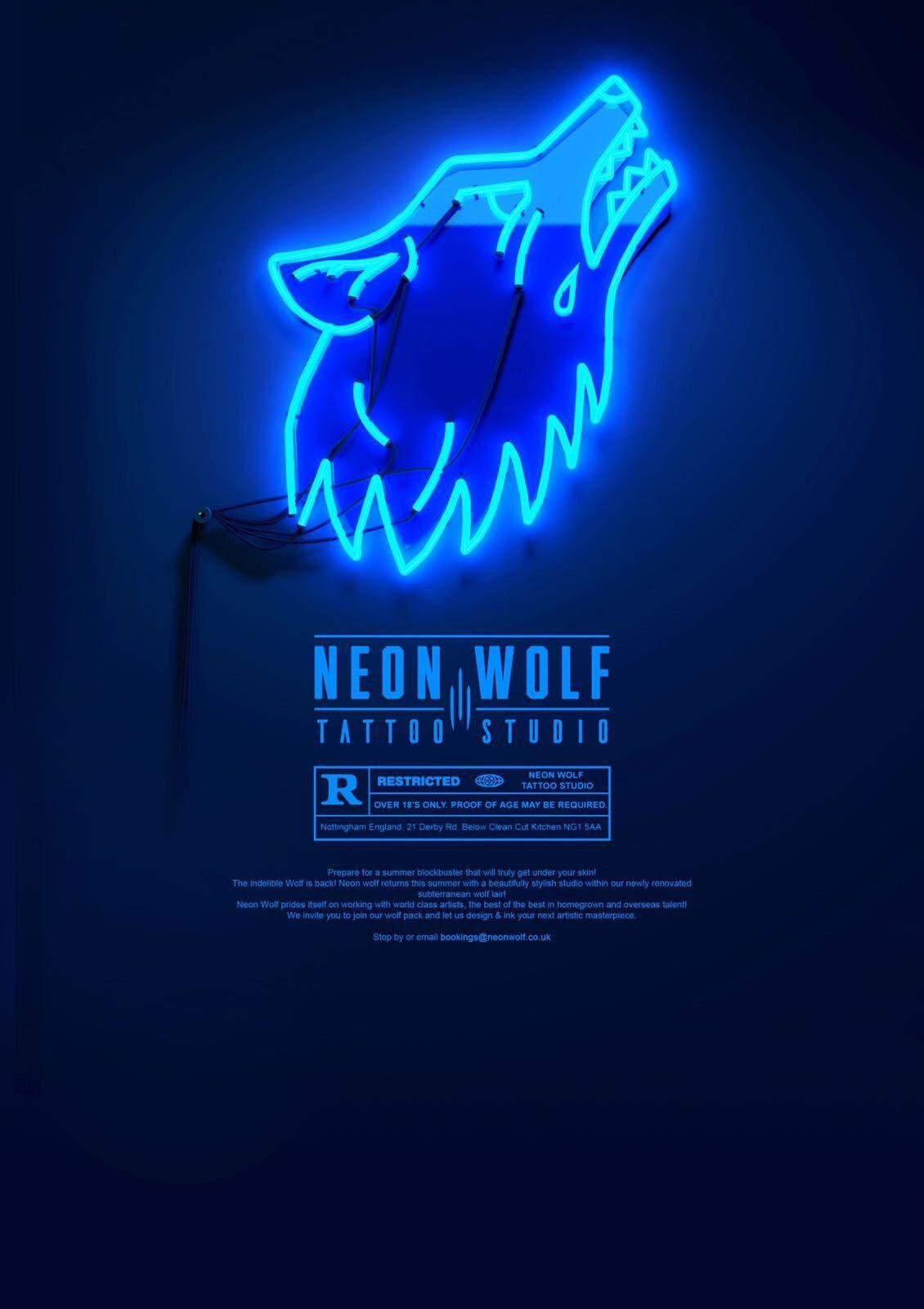 Neon Wolf Logo - Guest Artist Positions Available Tattoo Planet Community Forum