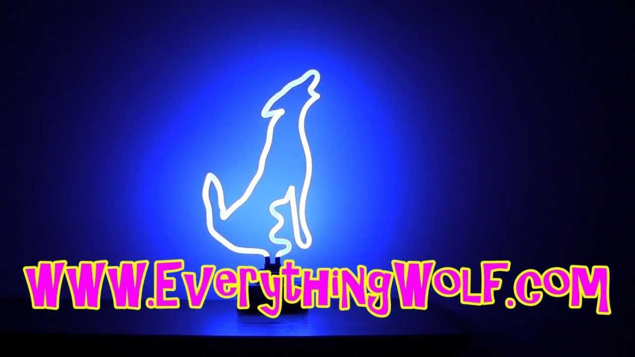 Neon Wolf Logo - Neon Wolf Lamp - YouTube