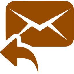 Brown Email Logo - Brown reply icon - Free brown email icons