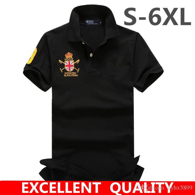 Polo Shirt Logo - Summer New Logo Embroidery Mens Polo Shirt Brands Short Sleeve Turn ...