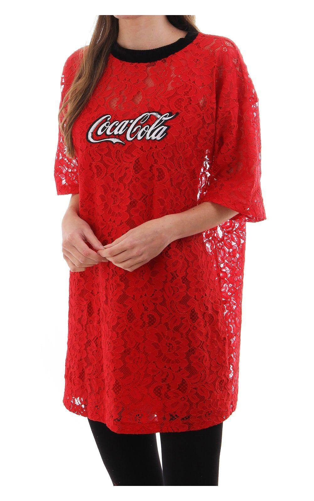 Red House Clothing Logo - House Of Stars House Of Stars Coca Cola Lace T Shirt Dress With Logo ...