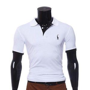 Polo Shirt Logo - BNWT MENS WHITE GIRAFFE LOGO POLO SHIRT | eBay