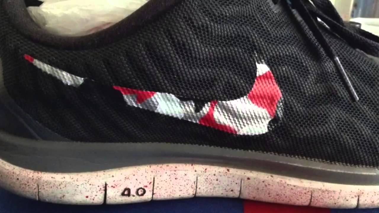 Camo Nike Swoosh Logo - Red Camo Nike Swoosh Custom - YouTube